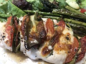 Sheet Pan Hasselback Chicken Breasts